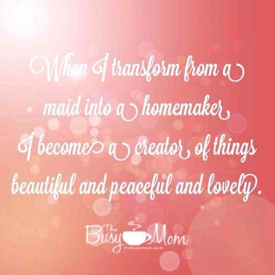 transform from a maid into a homemaker