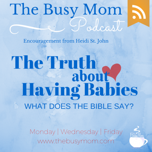 So how do we decide what to do where having babies is concerned? Join us for a few minutes of honest talk about the ups and downs of parenting... 24 years later ... and what the Bible says!
