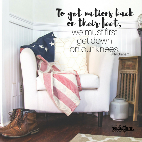 To get nations back on their feet...