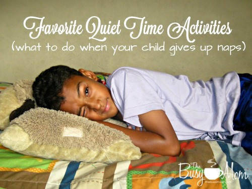 If your child has given up naps this list of activities is great way to transition to quiet time! 