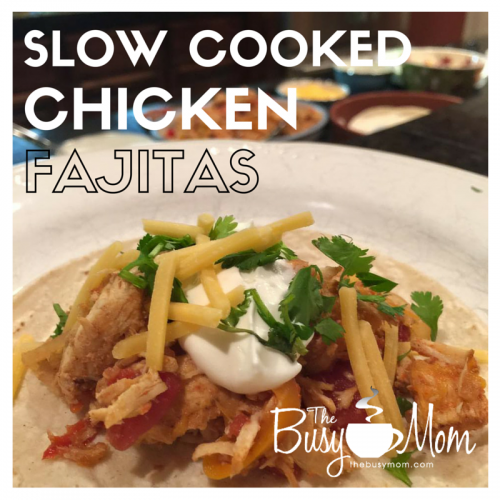 Slow cooked EASY chicken fajitas