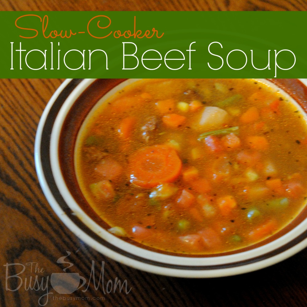 Slow-Cooker Italian Beef Soup | Heidi St. John